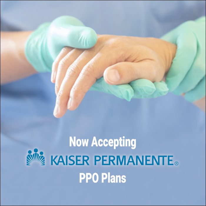 Contour accepts most PPOs and Medicare. We’ve just added Kaiser PPO to our list of insurances Welcome Kaiser patients. Tell your friends!